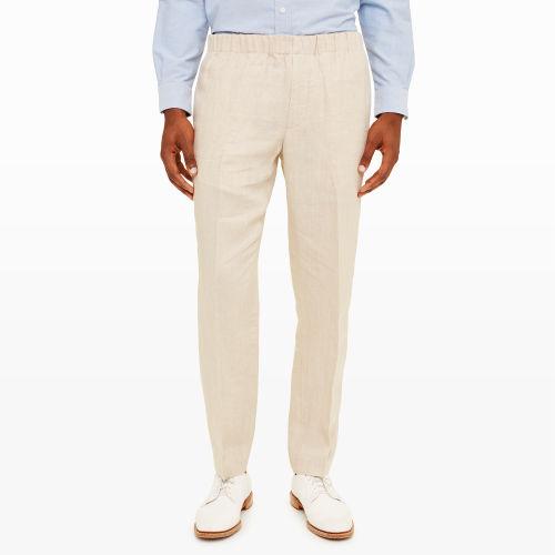 Club Monaco Color White Elastic Waist Dlav Trouser