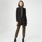 Club Monaco Color Black Roenna Collarless Trench