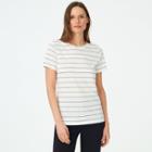 Club Monaco Navy/white Stripe Leary Tee