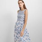 Club Monaco White Multi Feleenie Silk Dress