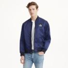 Club Monaco Color Blue Embroidered Floral Bomber