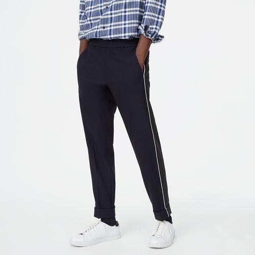 Club Monaco Color Blue Piped Elastic Pant
