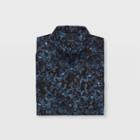 Club Monaco Color Blue Slim Short-sleeve Lilac Shirt