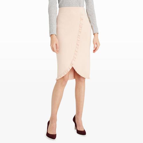 Club Monaco Color Rosehip Lucah Sweater Skirt
