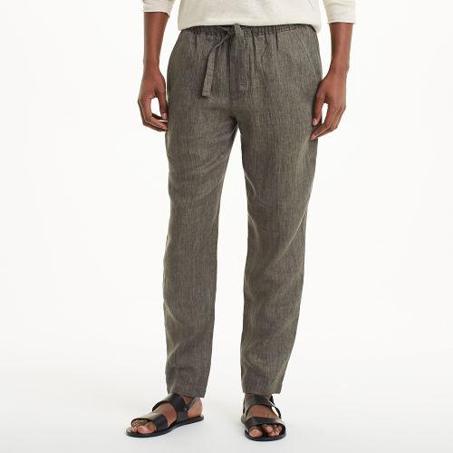 Club Monaco Color Green Linen Beach Pant