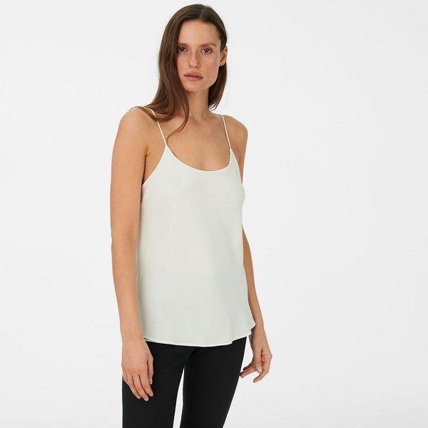 Club Monaco Blanc De Blanc Haldys Silk Tank