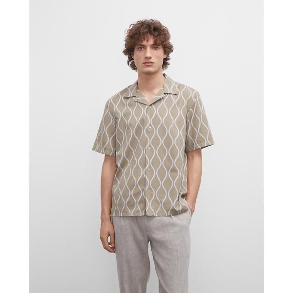 Club Monaco Summer Wave Camp Collar Shirt