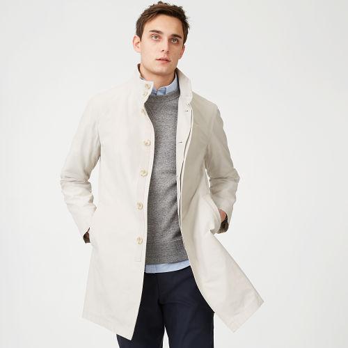 Club Monaco Color Grey Lightweight Funnel Mac Coat