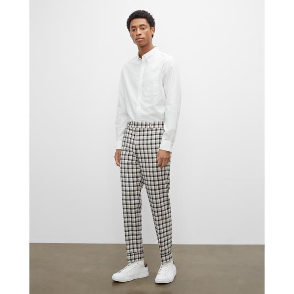 Club Monaco Drainpipe Plaid Pants