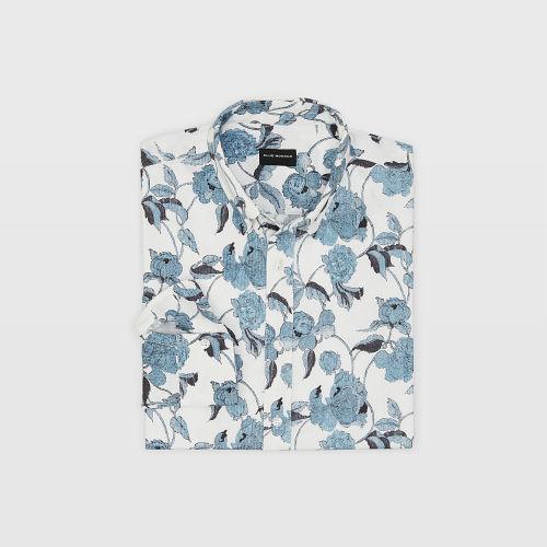 Club Monaco Slim Textured Peony Shirt