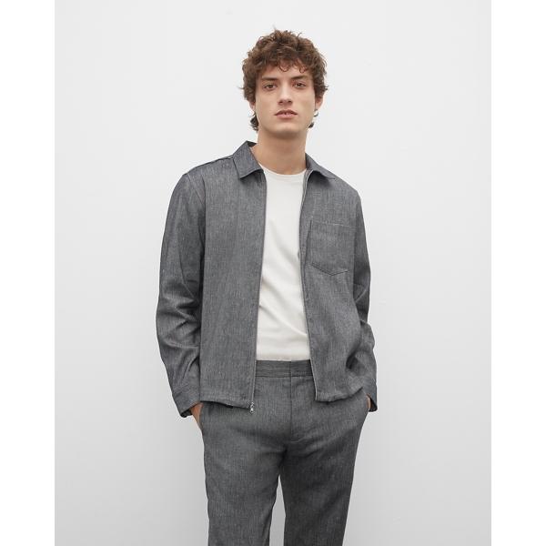 Club Monaco Long Sleeve Zip Workshirt