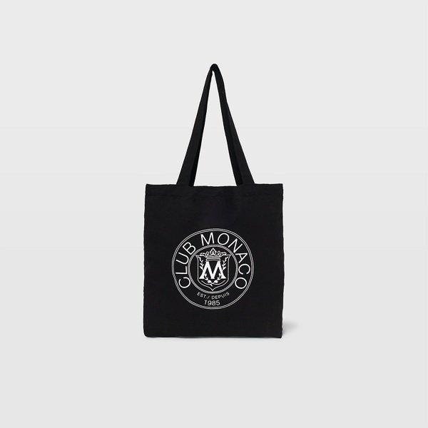 Club Monaco Black Crest Tote