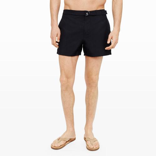 Club Monaco Color Black 4 Belted Arlen Swim Trunk