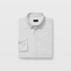 Club Monaco Grey And White Slim Jasp Shirt