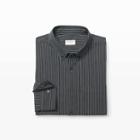 Club Monaco Color Black Slim Classic Stripe Shirt