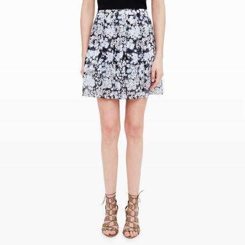 Club Monaco Color Deep Sea Aleedah Pleated Skirt