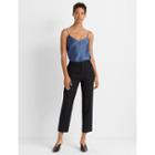 Club Monaco Black Multi Ryanne Colorblock Pant