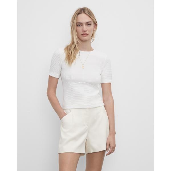 Club Monaco Short Sleeve Open Back Top