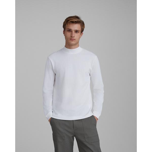 Club Monaco Long Sleeve Mockneck Tee