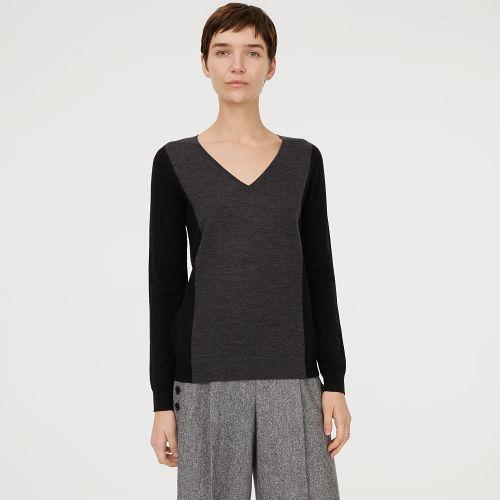 Club Monaco Color Black Agnes Merino Wool Sweater