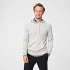 Club Monaco Color Grey Donegal Cashmere Hoodie