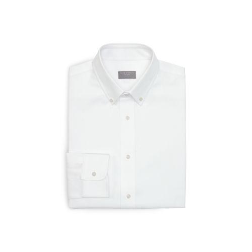 Club Monaco Color White Slim-fit Oxford Dress Shirt