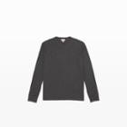 Club Monaco Color Grey Long-sleeve Solid Crew