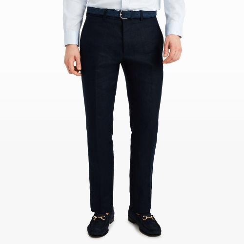 Club Monaco Color Blue Grant Linen Suit Pant