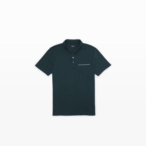 Club Monaco Color Green Tip Pocket Polo