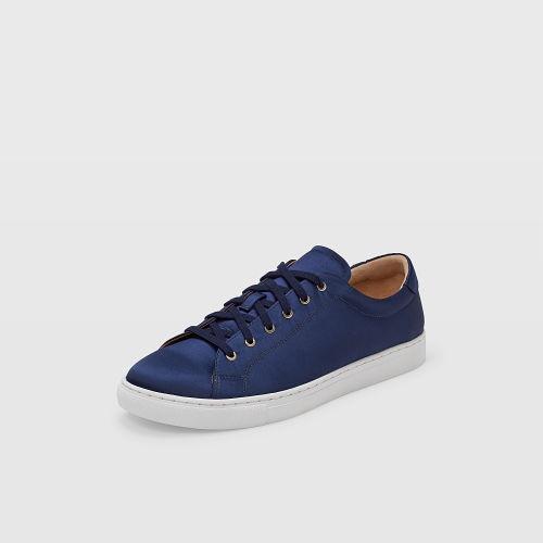 Club Monaco Color Blue Jadyn Satin Sneaker