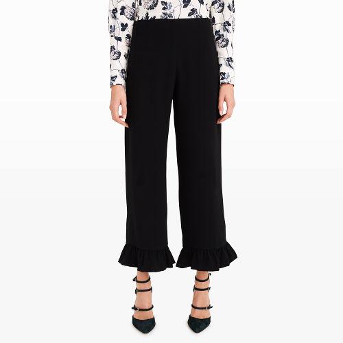 Club Monaco Color Black Brionia Ruffled Pant