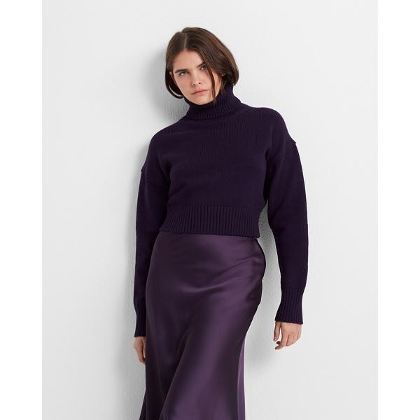 Club Monaco Purple Easy Turtleneck Sweater