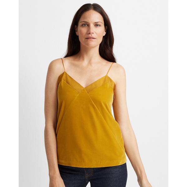 Club Monaco Marigold Velvet Combo Camisole