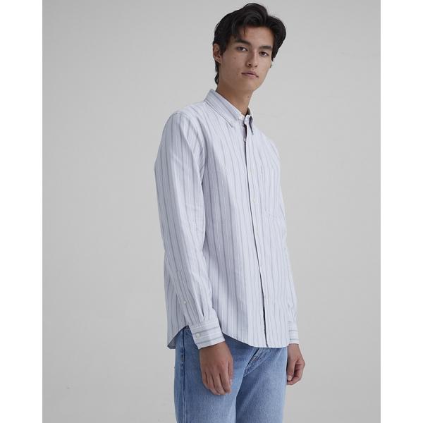 Club Monaco Striped Oxford Shirt