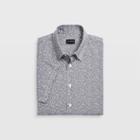 Club Monaco Color Blue Slim Short-sleeve Agave Shirt