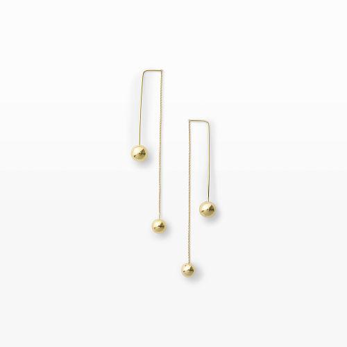 Club Monaco Color Gold Charlotte Lebeck Jade Earring