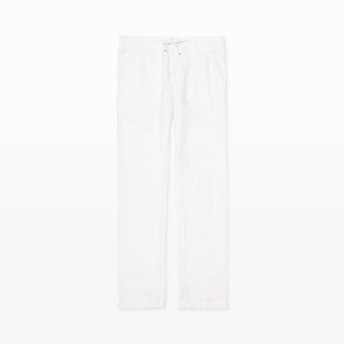 Club Monaco Color White Hartford Relaxed Linen Pant