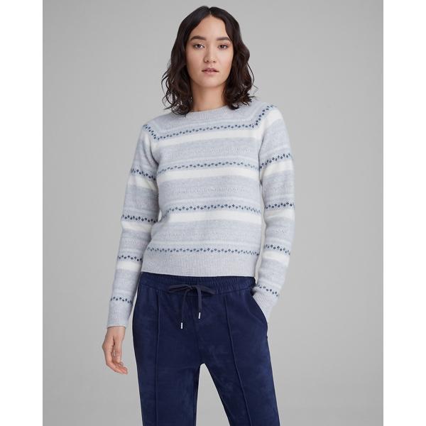 Club Monaco Boiled Cashmere Fair Isle Sweater