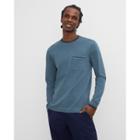 Club Monaco Long Sleeve Piqu Crew