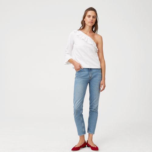 Club Monaco Color White Catria Ruffle Top