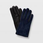 Club Monaco Navy Multi Claudia Leather Glove