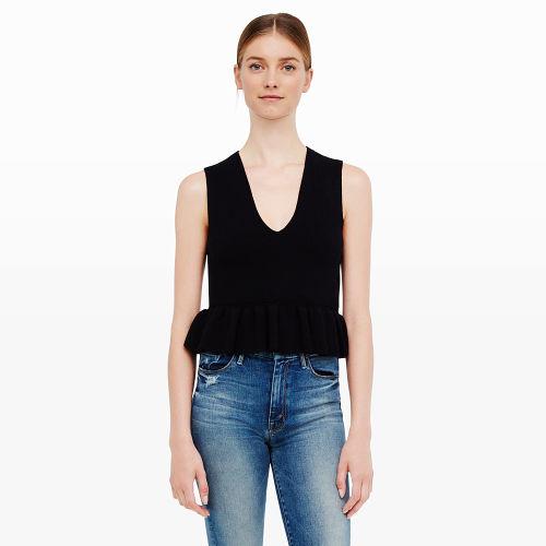 Club Monaco Color Blue Saffa Sweater Tank