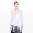 Club Monaco Color White Karmen Top In Size L