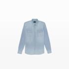 Club Monaco Color Blue Jean Shop Two-pocket Shirt