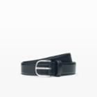 Club Monaco Black Leather Dress Belt