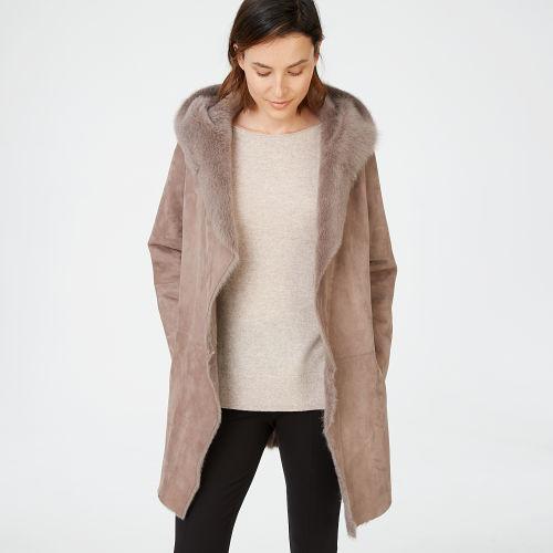 Ib Color White Kamile Reversible Coat