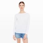 Club Monaco Color White Lana Button Sweater