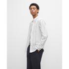Club Monaco Long Sleeve Stripe Flannel Shirt