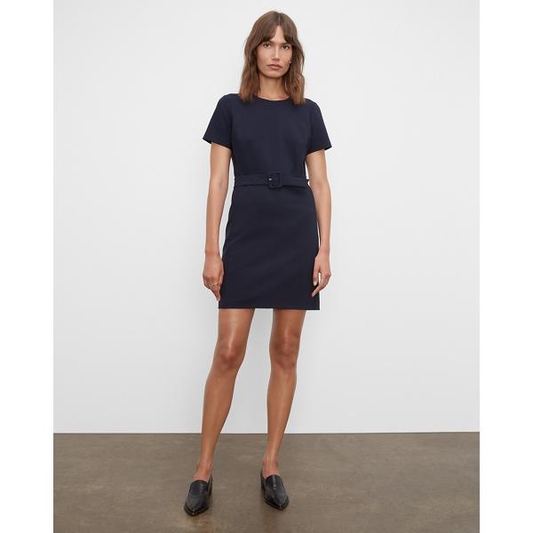 Club Monaco Belted Tailored Mini Dress