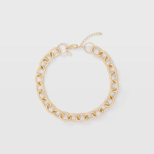 Club Monaco Color Gold Matte Chain Necklace